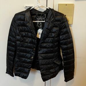 NWT Anorak Black Quilted Women's  Down jacket